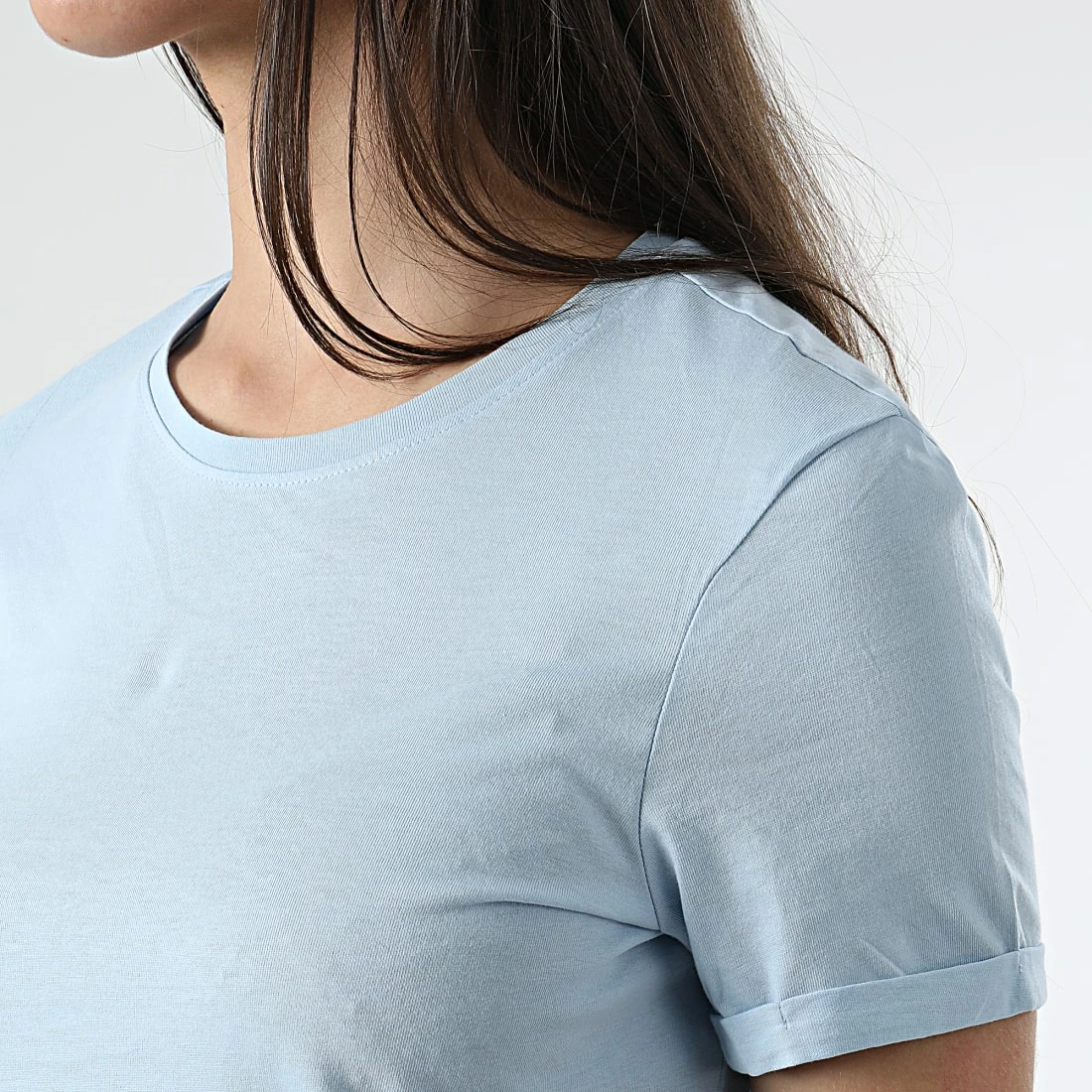 Grosses soldes 🥰 Robe Tee 👕 Shirt Femme May Bleu Clair de Only 🌟 2 Grosses soldes 🥰 Robe Tee 👕 Shirt Femme May Bleu Clair de Only 🌟 – Image 2