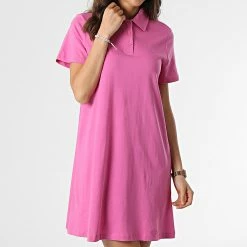 Grosses soldes 😍 Robe Polo Femme Fenja Rose de Only 💯