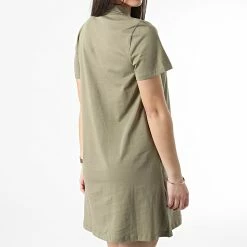 Meilleur prix 🧨 Robe Polo Femme Fenja Vert Kaki de Only 🎁 -Promos Only Boutique only 308509 15257523 MERMAID 20220310T161007 04