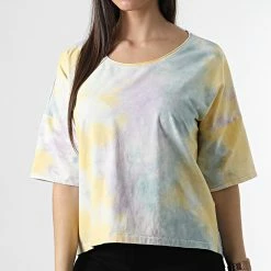 Le moins cher 👍 Tee 👕 Shirt Femme Zoey Tie Dye Jaune Vert Violet de Only ✨ -Promos Only Boutique only 308545 15236580 ORCHID BLOOM ORCHID BLO 20220310T160131 03