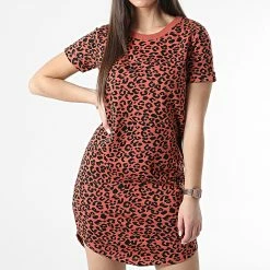 Remise ✨ Robe Femme Ivy Blanc Rouge de Only 🎁 -Promos Only Boutique only 308551 15227285 ETRUSCAN RED LEO 20220310T160839 03