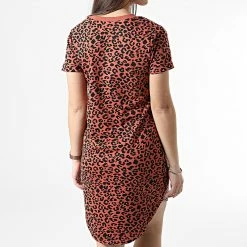 Remise ✨ Robe Femme Ivy Blanc Rouge de Only 🎁 -Promos Only Boutique only 308551 15227285 ETRUSCAN RED LEO 20220310T160840 04