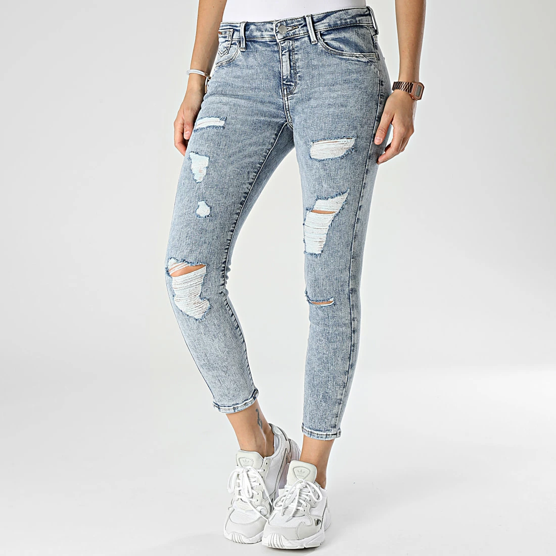 Remise 😍 Jean Skinny Femme Carmen Bleu Wash de Only 👍 1 Remise 😍 Jean Skinny Femme Carmen Bleu Wash de Only 👍