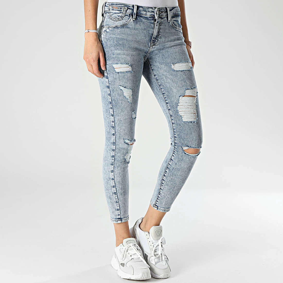 Remise 😍 Jean Skinny Femme Carmen Bleu Wash de Only 👍 3 Remise 😍 Jean Skinny Femme Carmen Bleu Wash de Only 👍 – Image 3