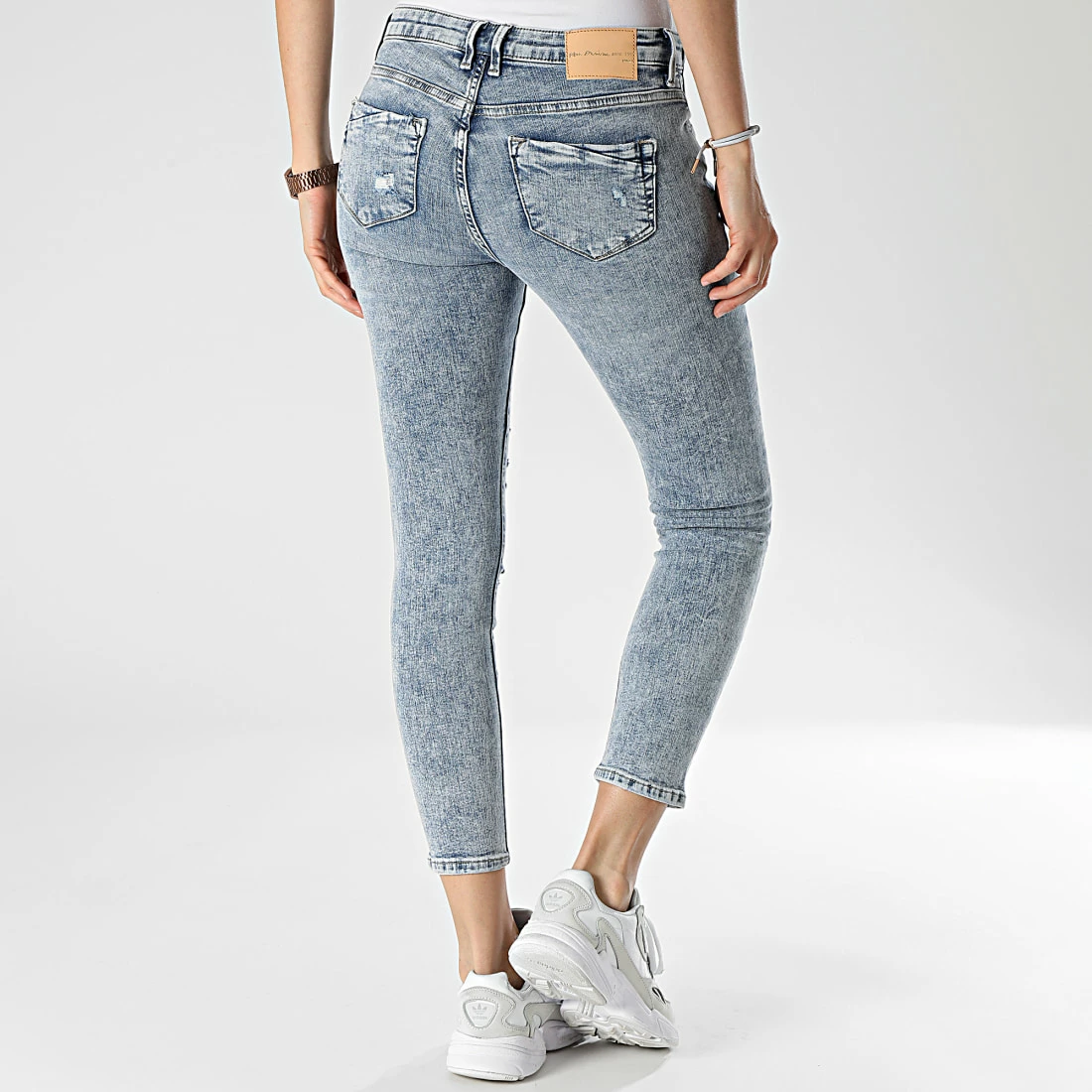 Remise 😍 Jean Skinny Femme Carmen Bleu Wash de Only 👍 4 Remise 😍 Jean Skinny Femme Carmen Bleu Wash de Only 👍 – Image 4