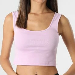 Coupon 🔔 Débardeur Femme Crop Kira Lilas de Only 👏