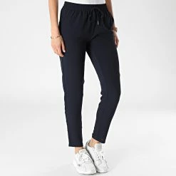 Nouveau ✔️ Pantalon Femme Nova Lux Bleu Marine de Only 👍 -Promos Only Boutique only 309552 15222231 NIGHT SKY 20220408T145051 03