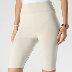 Coupon 💯 Short Cycliste Femme Live Love Beige de Only 😀