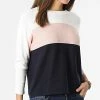 Coupon 🤩 Pull Femme Regitze Blanc Rose Bleu Marine de Only 😉