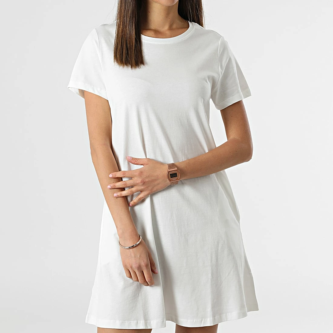 Sortie 🧨 Robe Femme May Blanc de Only 🛒 3 Sortie 🧨 Robe Femme May Blanc de Only 🛒 – Image 3