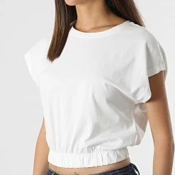 Le moins cher ⭐ Top Femme Crop May Blanc de Only 👏 -Promos Only Boutique only 310245 15252470 CLOUD DANCER 20220329T153045 03