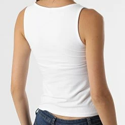 Vente flash ✔️ Top Femme Crop Live Love Blanc de Only 🧨 -Promos Only Boutique only 310268 15192575 WHITE 20220329T160646 04