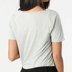 Bon marché ⭐ Tee 👕 Shirt Femme Linette Vert de Only 🌟 -Promos Only Boutique only 312117 15200898 MINERAL GRAY CLOUD DANC 20220408T150236 04