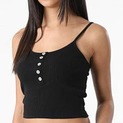 Tout neuf 👍 Top Femme Crop Nessa Noir de Only 😉 -Promos Only Boutique only 313550 15231169 BLACK 20220415T153251 03