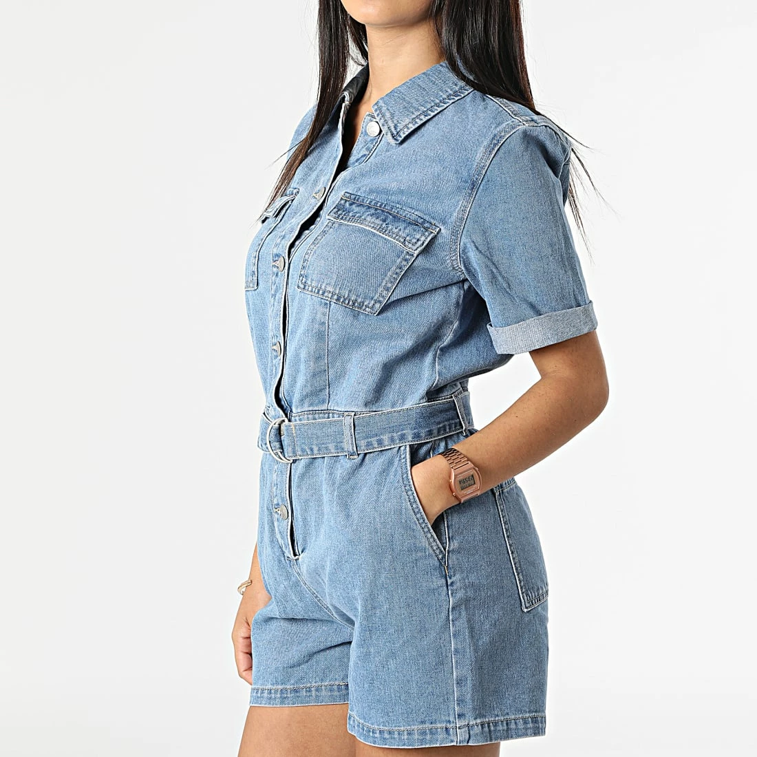 Meilleur prix 👏 Combishort Jean Femme Ally Bleu Denim de Only 🎉 3 Meilleur prix 👏 Combishort Jean Femme Ally Bleu Denim de Only 🎉 – Image 3