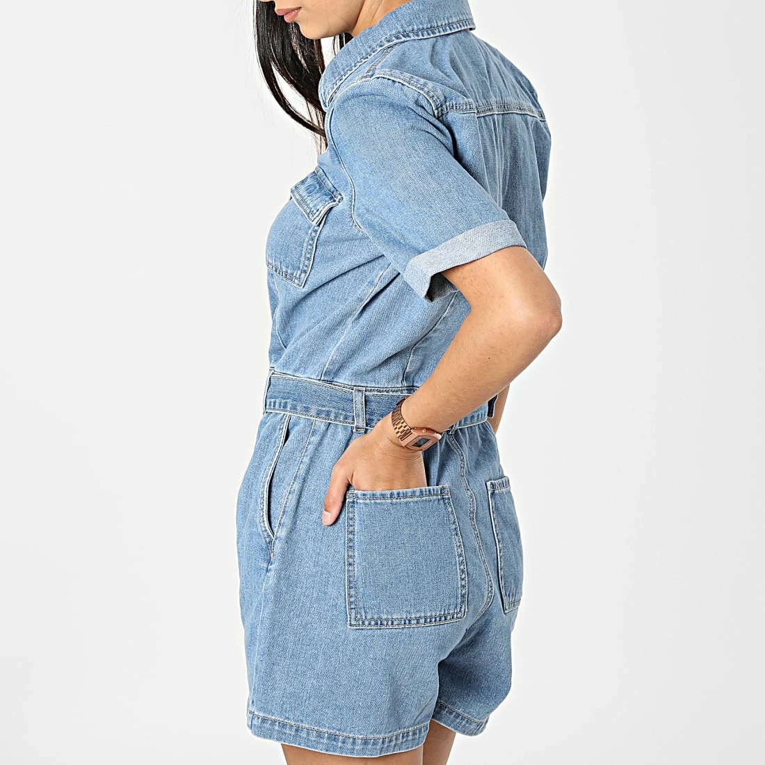 Meilleur prix 👏 Combishort Jean Femme Ally Bleu Denim de Only 🎉 4 Meilleur prix 👏 Combishort Jean Femme Ally Bleu Denim de Only 🎉 – Image 4