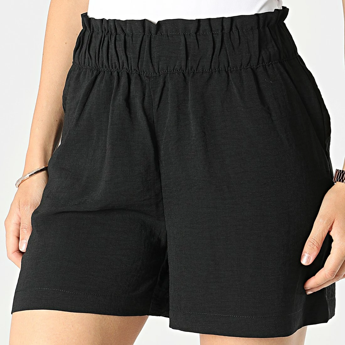 Tout neuf 👍 Short Femme Paperbag Noir de Only 👏 1 Tout neuf 👍 Short Femme Paperbag Noir de Only 👏