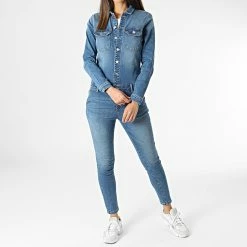 Acheter 😍 Combinaison Jean Femme Calli Bleu Denim de Only ⭐