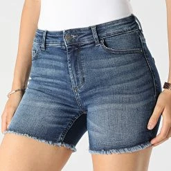 Coupon 👏 Short Jean Femme Blush Bleu Denim de Only ⭐