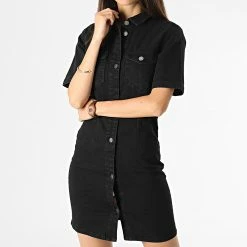 Offres 🥰 Robe Jean Femme New Sanna Noir de Only 👍