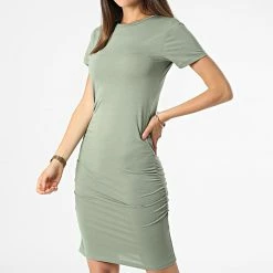 Remise 🛒 Robe Femme Frosty Vert Kaki de Only 😉