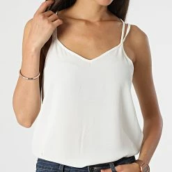 Remise 💯 Top Femme Piper Nynne Beige Clair de Only 🤩