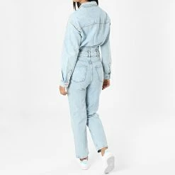 Tout neuf 💯 Combinaison Jean Femme Milla Bleu Denim de Only 😀 -Promos Only Boutique only 319929 15236501 LIGHT BLUE DENIM 20220530T161154 04