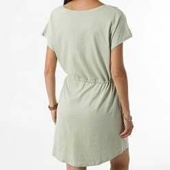 Tout neuf ⭐ Robe Femme Col V Lucia Vert Clair de Only 👏 -Promos Only Boutique only 319959 15261670 DESERT SAGE 20220601T123507 04