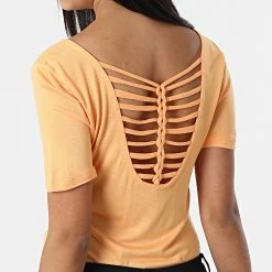 Top 10 💯 Tee 👕 Shirt Femme Carrie Orange de Only 👍 -Promos Only Boutique only 322311 15180201 PUMPKIN 20220621T135753 04