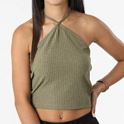 Les meilleures critiques de 🛒 Top Femme Crop Emma Vert Kaki de Only 👍