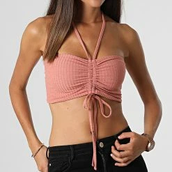Meilleure vente ❤️ Bandeau Femme Emma Corail de Only 🤩