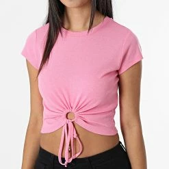 Sortie 🥰 Tee 👕 Shirt Femme Crop Susan Rose de Only 🎁 -Promos Only Boutique only 322647 15277730 SACHET PINK 20220621T140020 03