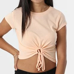 Acheter 🤩 Tee 👚 Shirt Femme Crop Susan Peche de Only 🛒