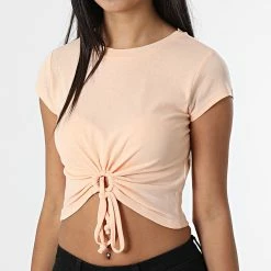 Acheter 🤩 Tee 👚 Shirt Femme Crop Susan Peche de Only 🛒 -Promos Only Boutique only 322649 15271218 PEACH PARFAIT 20220621T135543 03