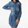 De gros 🎉 Robe Chemise Femme Bella Bleu Denim de Only 🎁