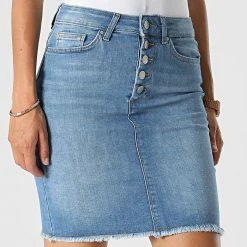 Promo 🛒 Jupe Femme Blush Bleu Wash de Only 🔥 -Promos Only Boutique only 323476 15223049 LIGHT BLUE DENIM 20220624T135923 03