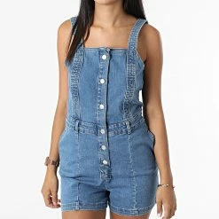 Meilleur prix ⭐ Salopette Short Femme Toby Bleu Wash de Only 🔔 -Promos Only Boutique only 323477 15257248 MEDIUM BLUE DENIM 20220621T135141 03