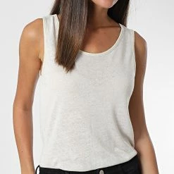 Acheter 👏 Débardeur Femme Mirina Beige de Only 🌟