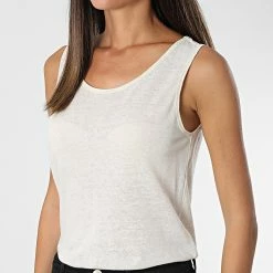 Acheter 👏 Débardeur Femme Mirina Beige de Only 🌟 -Promos Only Boutique only 323839 15261297 PUMICE STONE 20220630T141200 03