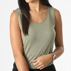 Acheter 🔔 Débardeur Femme Mirina Vert Kaki de Only ⭐