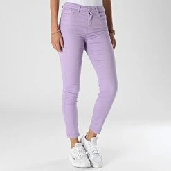 Promo ⌛ Jean Skinny Femme Lara Lavande de Only 🔥 -Promos Only Boutique only 324776 15257660 LAVENDULA 20220628T160009 03