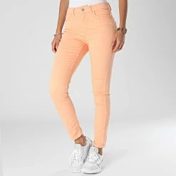 Bon marché 😍 Jean Skinny Femme Lara Corail de Only 💯