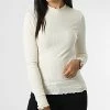 Grosses soldes 👏 Top Manches Longues Femme Fransiska Beige de Only 🔔