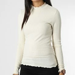 Grosses soldes 👏 Top Manches Longues Femme Fransiska Beige de Only 🔔 6 Grosses soldes 👏 Top Manches Longues Femme Fransiska Beige de Only 🔔 -Promos Only Boutique only 326096 15228065 WHITECAP GRAY 20220715T150048 03