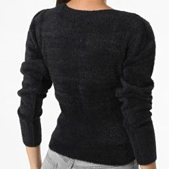 De gros 🌟 Pull Femme Crop Ella Noir de Only 🌟 -Promos Only Boutique only 326485 15260678 BLACK 20220719T141742 04