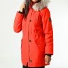 Meilleure vente 😀 Parka Fourrure Femme Liris Rouge de Only 🔥