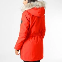 Meilleure vente 😀 Parka Fourrure Femme Liris Rouge de Only 🔥 -Promos Only Boutique only 326909 15213755 RED ALERT 20220930T154944 04