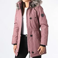 Coupon 👏 Parka Capuche Fourrure Femme Iris Lavande de Only ❤️ -Promos Only Boutique only 326910 15213755 ROSE BROWN 20220719T145535 03