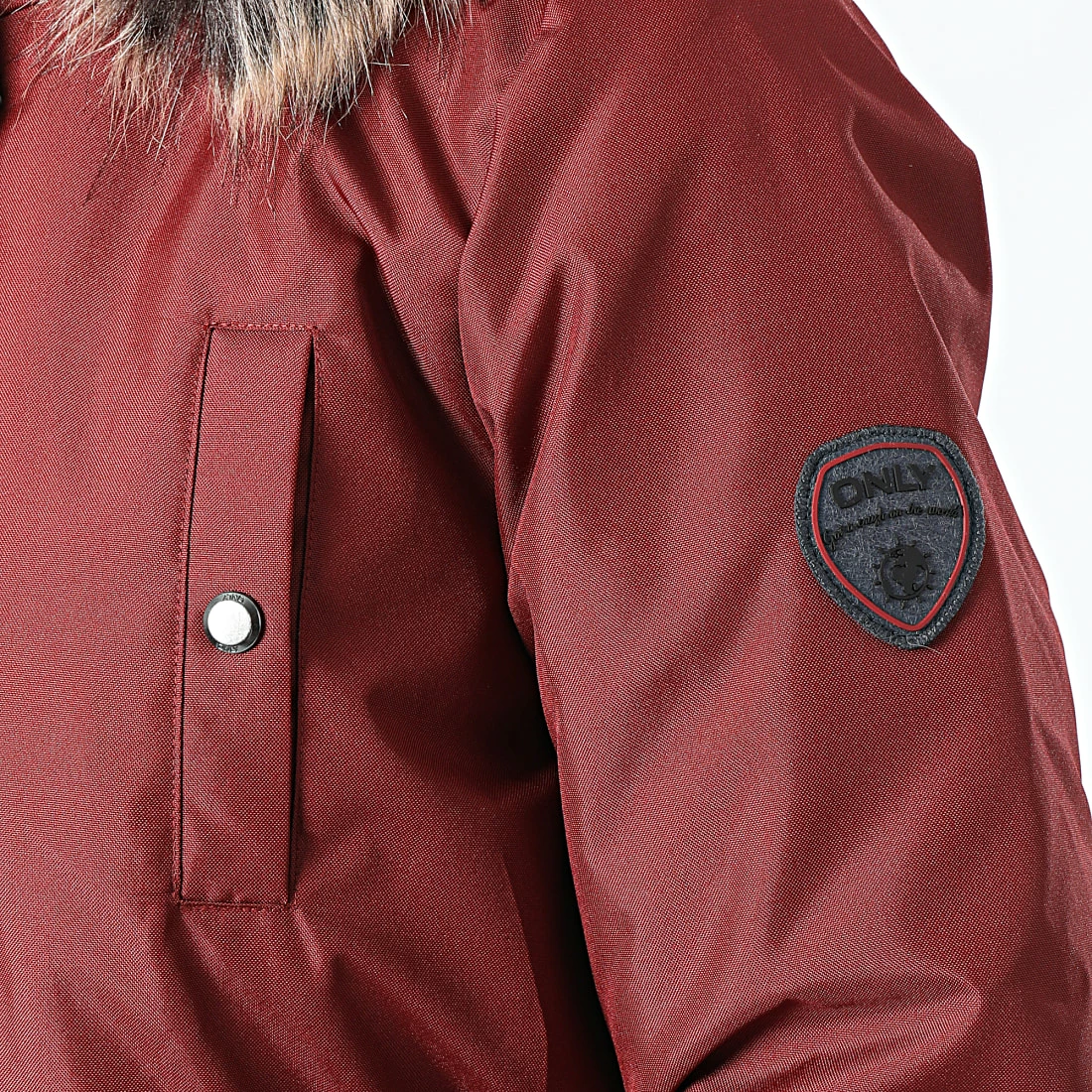 Tout neuf ⭐ Parka Capuche Fourrure Femme Iris Bordeaux de Only 👍 2 Tout neuf ⭐ Parka Capuche Fourrure Femme Iris Bordeaux de Only 👍 – Image 2