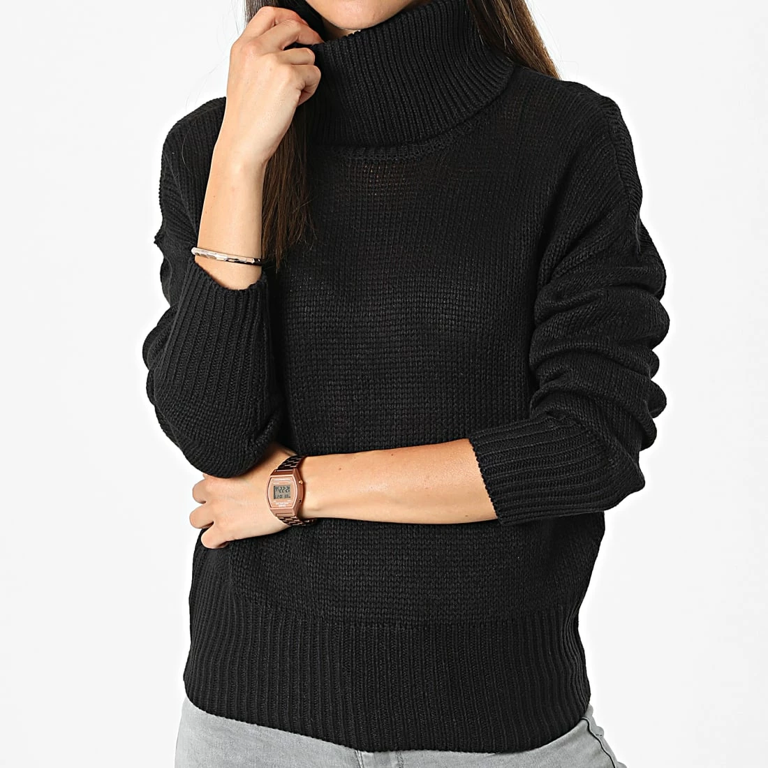 Le moins cher 🤩 Pull Col Roulé Nicoya Femme Noir de Only 😀 1 Le moins cher 🤩 Pull Col Roulé Nicoya Femme Noir de Only 😀